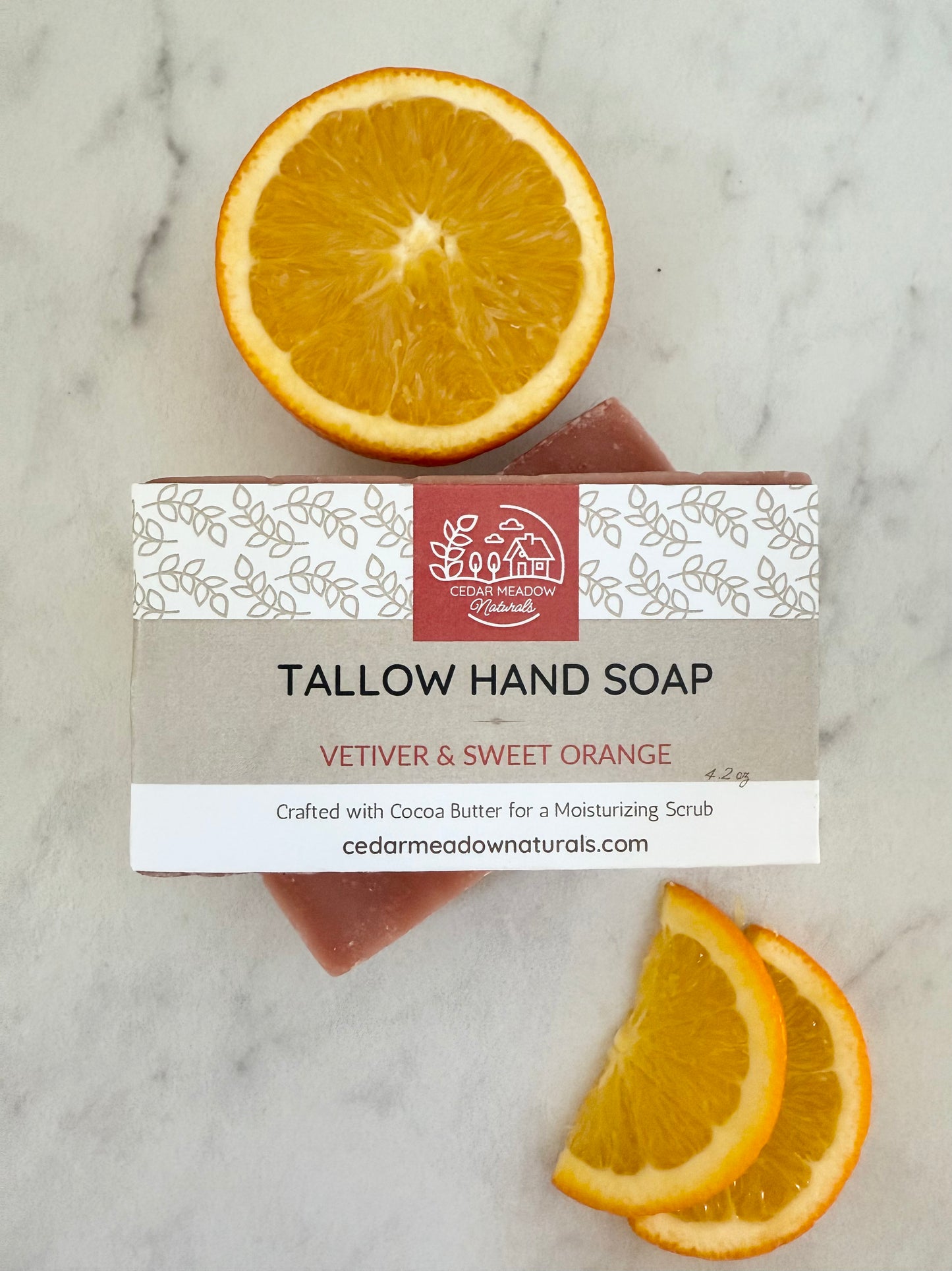 Vetiver & Sweet Orange Tallow Hand Soap